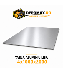 Tabla aluminiu lisa 4mm, 1000x2000mm (1050A)